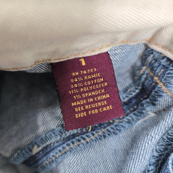 Vintage Y2K Zanadi Dark Wash Super Low Waist Skinny Denim Jeans 26x31 - Picture 8 of 8